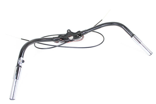 HARLEY Spring Fork Handlebar Assembly Black Fits 1936-1946 EL, 1936-1952 W, 1941-1946 FL,