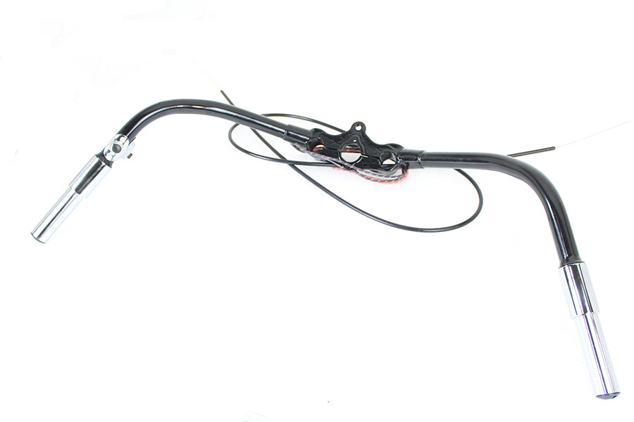 HARLEY Spring Fork Handlebar Assembly Black fits 1936-1946 EL, 1936-1952 W, 1941-1946 FL,