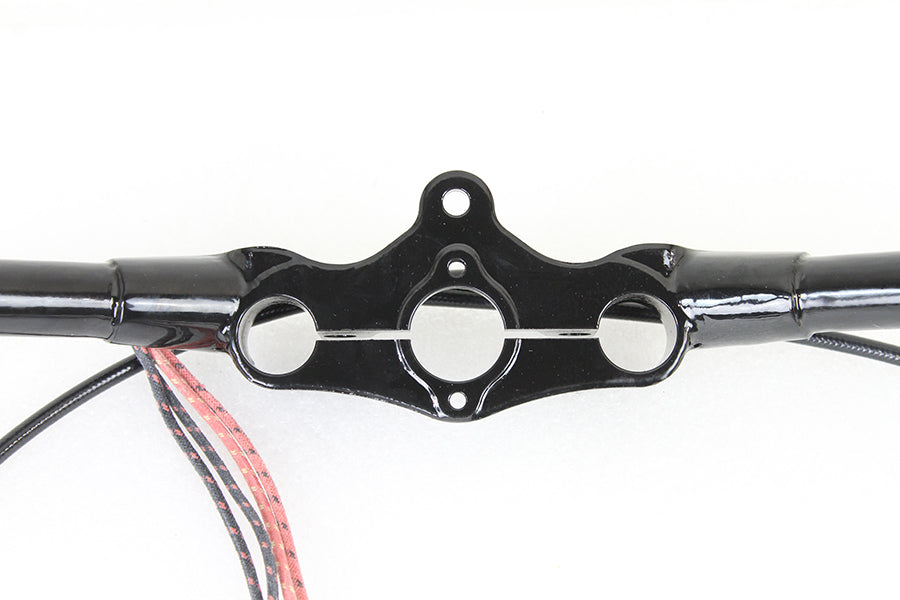 HARLEY Spring Fork Handlebar Assembly Black fits 1936-1946 EL, 1936-1952 W, 1941-1946 FL,