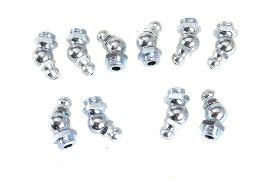 HARLEY Alemite Grease Fitting White Zinc Fits 1936-1938 EL, 1936-1938 UL, 1936-1940 WL,