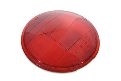 HARLEY Replica Headlamp Glass Lens Red Fits 1936-1940 EL, 1941-1948 FL,
