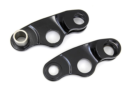 HARLEY Black Spring Fork Rocker Set Fits 1997-2005 FLSTS,