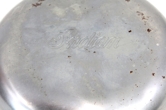 HARLEY 7 inch Script Air Cleaner Cover Raw Fits 1922-1953 Chief, 1920-1946 Scout,