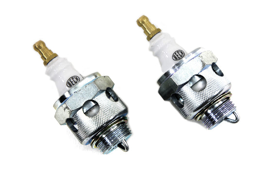 HARLEY Replica 18mm Spark Plug Set Fits 1936-1947 EL, 1941-1947 FL, 1937-1947 UL,