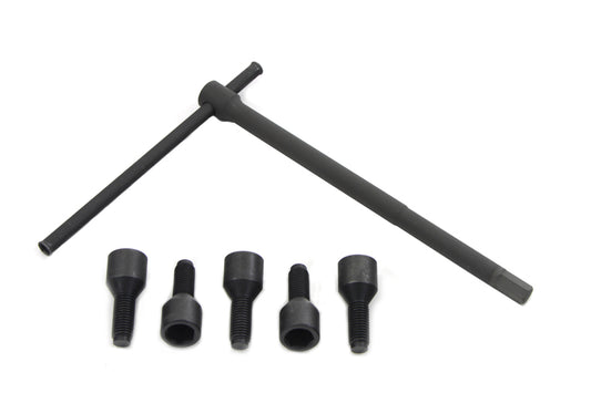 HARLEY Wheel Lug Bolt and Wrench Kit Parkerized fits 1936-1952 EL, 1941-1966 FL, 1936-1952 W, 1941-1966 G,