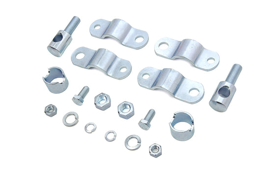HARLEY Windshield Clamp Kit Zinc Fits 1936-1948 U, 1936-1952 W, 1936-1940 EL, 1941-1949 FL,