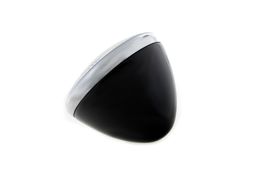 HARLEY 6-1/2 inch Spring Fork 6 Volt Headlamp Black fits 1936-1940 EL, 1941-1948 FL, 1936-1957 G, 1936-1952 WL,