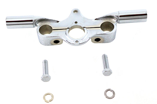 HARLEY Spring Fork Top Tree Offset Chrome Fits 1946-1948 FL, 1946-1948 UL,