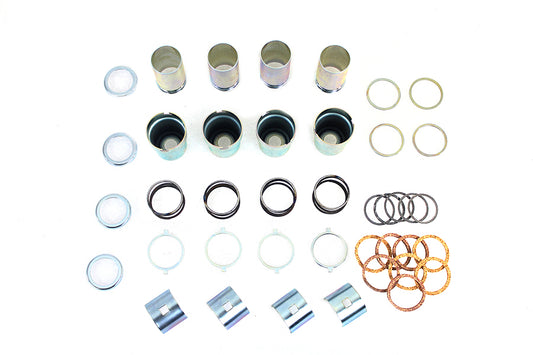 HARLEY UL-ULH Valve Cover Set Zinc Fits 1939-1941 ULH, 1939-1948 UL,