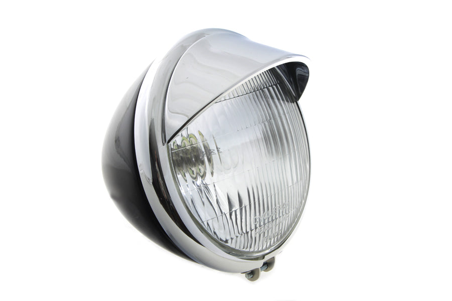 HARLEY 6-1/2 inch Spring Fork Headlamp fits 1936-1940 EL, 1941-1948 FL, 1936-1957 G, 1936-1952 WL, 1937-1948 UL,