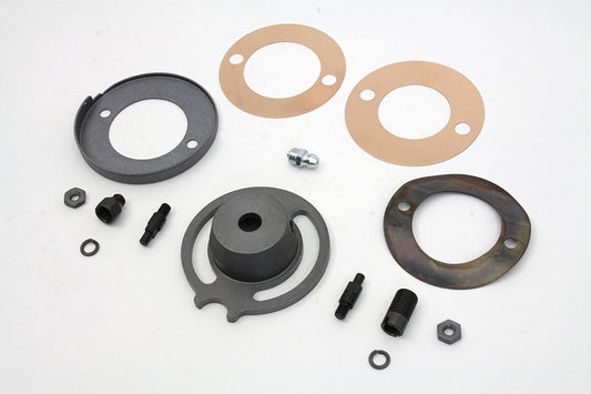 HARLEY Parkerized Front Brake Plate Cover Kit Fits 1930-1952 WL,