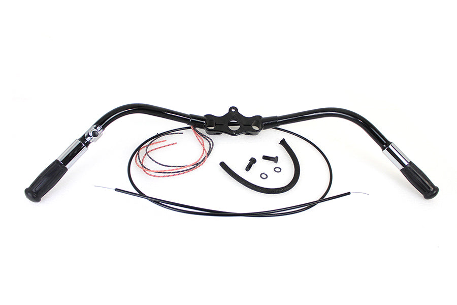 HARLEY Spring Fork Handlebar Assembly Black fits 1936-1941 W, 1936-1941 EL,