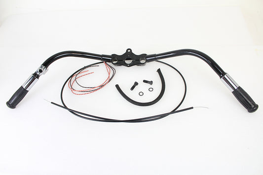 HARLEY Spring Fork Handlebar Assembly Black fits 1936-1941 W, 1936-1941 EL,