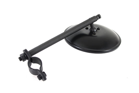 HARLEY Tall Spring Fork Black 5 inch Mirror fits 1941-1945 FL, 1936-1940 EL, 1934-1936 VL, 1934-1952 WL, 1934-1957 G, 1937-1948 UL,