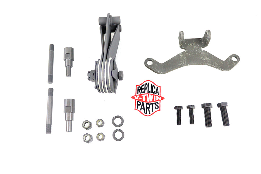 HARLEY WR Parkerized Spring Fork Scissor Steering Damper Kit fits 1936-1948 EL, 1941-1948 FL, 1937-1952 W, 1937-1957 G,