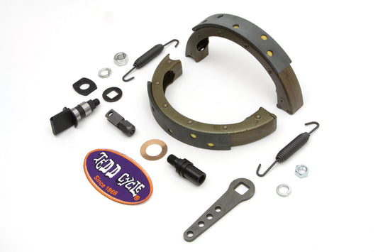 HARLEY Spring Fork Front Brake Shoe Kit fits 1936-1948 EL, 1941-1948 FL, 1936-1948 U, 1941-1957 G,