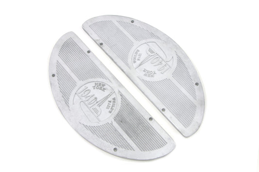 HARLEY World's Fair 1940 Alloy Footboard Inserts Fits 1940-1965 FL, 1940-1952 W, 1940-1965 G,