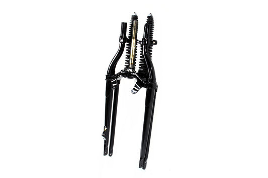 HARLEY 18 inch Spring Fork Assembly Black Fits 1936-1952 W, 1936-1940 G, with inside rockers 1941-