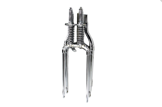 HARLEY 18 inch Spring Fork Assembly Chrome Fits 1936-1952 W, 1936-1940 G, with inside rockers 1941