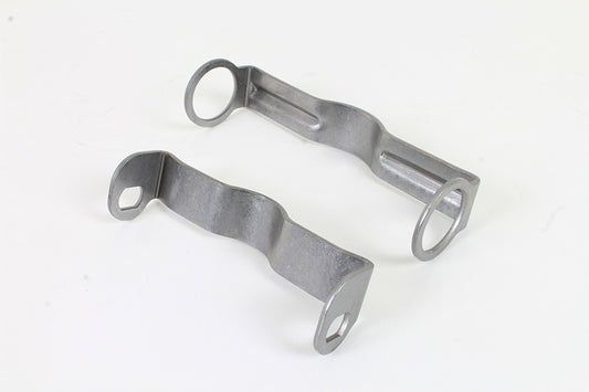 HARLEY Raw Spring Fork Shock Bracket Set fits 1936-1948 EL, 1936-1952 W, 1941-1948 FL, 1941-1957 G,