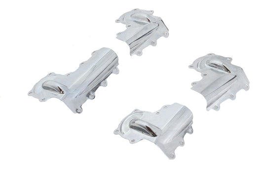 HARLEY Knucklehead Rocker Tin Set Chrome Fits 1936-1947 EL, 1941-1947 FL,