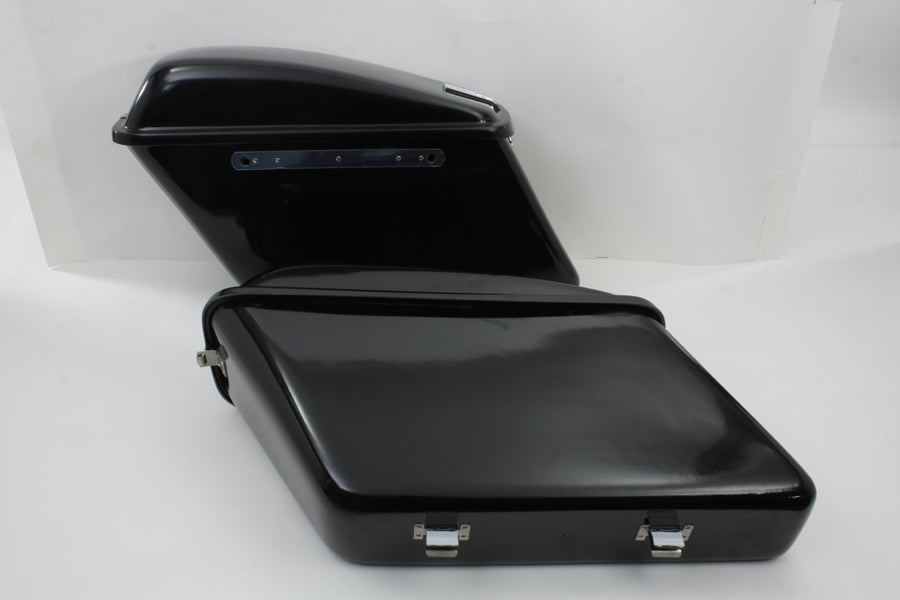 HARLEY Replica Saddlebag Set Black fits 1963-1984 FL,