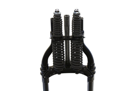 HARLEY Black 18 inch Offset Spring Fork Assembly Fits 1946-1948 FL, 1946-1948 UL,