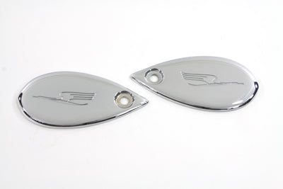 HARLEY Rocker Cover Set Chrome Fits 1936-1940 EL, 1937-1948 UL, 1941-1948 FL, 1936-1952 WL,
