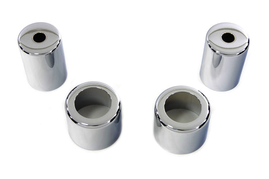 HARLEY Chrome Spring Fork Spring Cover Set Fits 1936-1940 EL, 1941-1948 FL, 1937-1948 UL, 1936