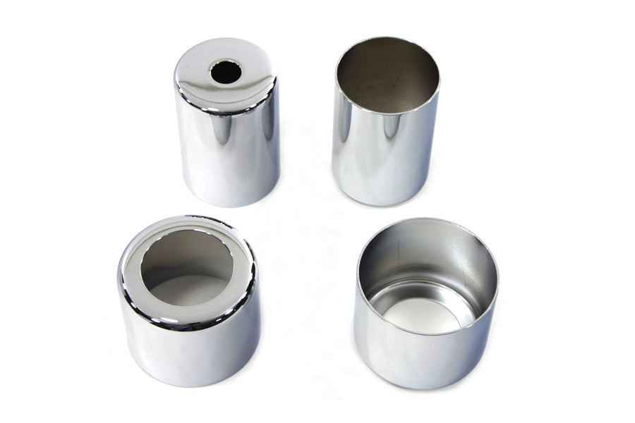 HARLEY Chrome Spring Fork Spring Cover Set fits 1936-1940 EL, 1941-1948 FL, 1937-1948 UL, 1936-1952 WL, 1936-1957 G,