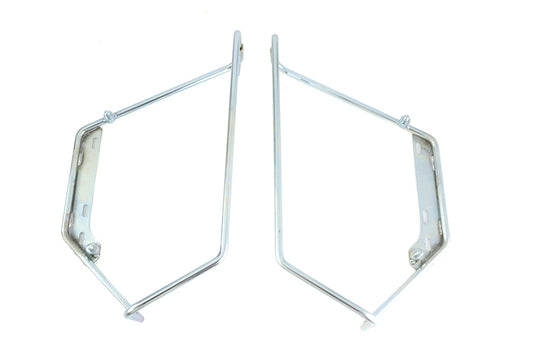 HARLEY Zinc Saddlebag Mount Bracket Set Fits 1978-1984 FLH,