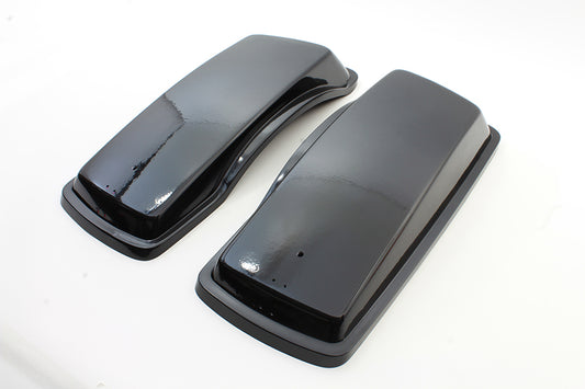 HARLEY Saddlebag FRP Lid Set Black Fits 1979-1984 FLT,
