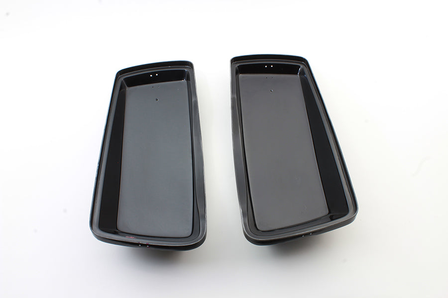 HARLEY Saddlebag Lid Set Black fits 1979-1984 FLT,