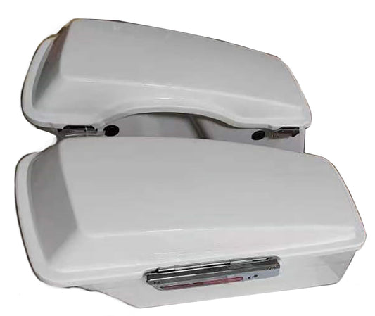 HARLEY Saddlebag Kit White Fits 1993-2013 FLT,