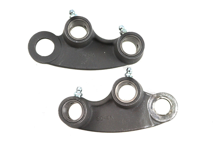 HARLEY Spring Fork Rocker Set Black fits 1936-1939 EL, 1937-1939 UL, 1930-1936 VL,