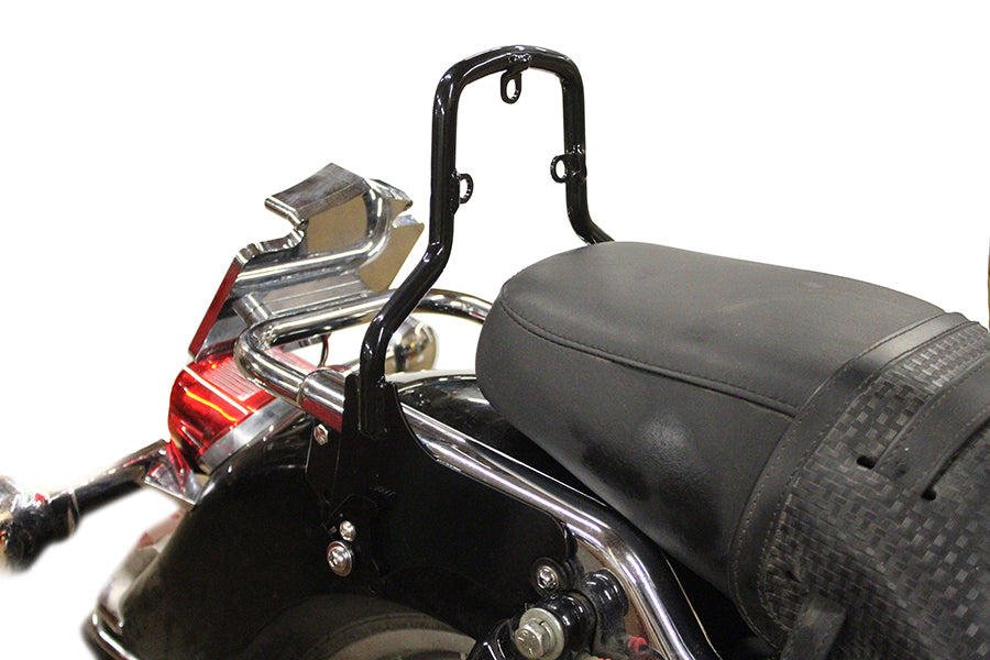 HARLEY 12-3/4 inch Detachable Sissy Bar Black fits 1997-2008 FLHR, models equipped with required Docking Kits 1997-2008 FLHT, models equipped with re