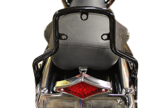 HARLEY 12-3/4 inch Detachable Sissy Bar Black fits 1997-2008 FLHR, models equipped with required Docking Kits 1997-2008 FLHT, models equipped with re