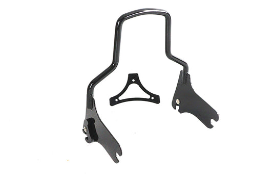 HARLEY 12-3/4 inch Detachable Sissy Bar Black Fits 1997-2008 FLHR, models equipped with required Doc