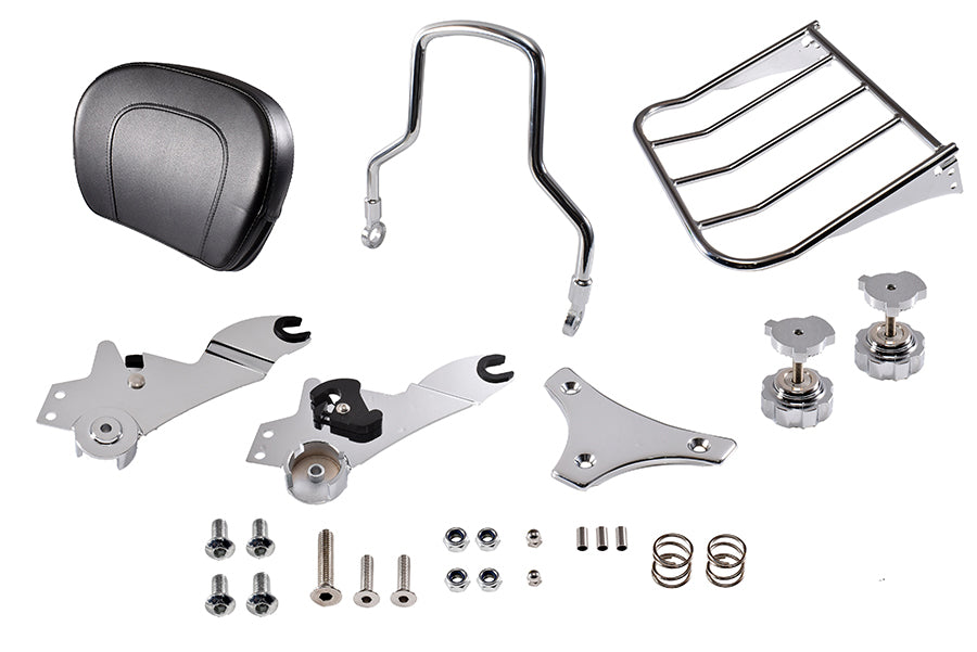 HARLEY Chrome Sissy Bar and Rack fits 2000-2006 FLST, 2000-2006 FXST,