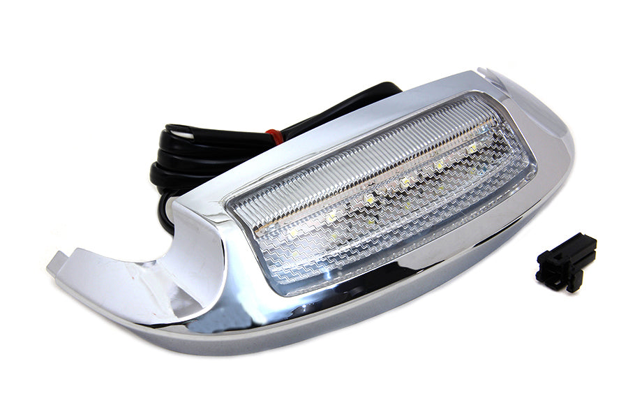 HARLEY Clear Lens Front Fender Tip with LED fits 2000-2013 FLT, 2014-UP FLHT, 1984-1995 FLT, 2000-UP FLST, 1986-1995 FLST, 1984-1995 FLT,