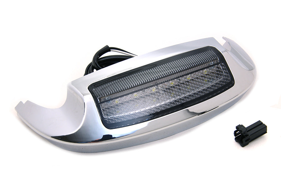HARLEY Smoke Lens Front Fender Tip with LED fits 2000-2013 FLT, 2014-UP FLHT, 1984-1995 FLT, 2000-UP FLST, 1986-1995 FLST, 1984-1995 FLT,