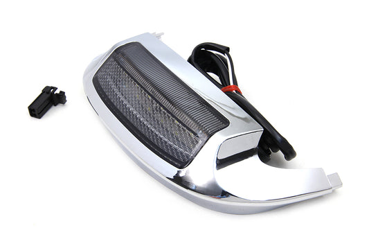 HARLEY Smoke Lens Front Fender Tip with LED fits 2000-2013 FLT, 2014-UP FLHT, 1984-1995 FLT, 2000-UP FLST, 1986-1995 FLST, 1984-1995 FLT,