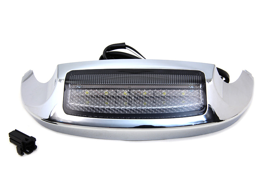 HARLEY Smoke Lens Front Fender Tip with LED fits 2000-2013 FLT, 2014-UP FLHT, 1984-1995 FLT, 2000-UP FLST, 1986-1995 FLST, 1984-1995 FLT,