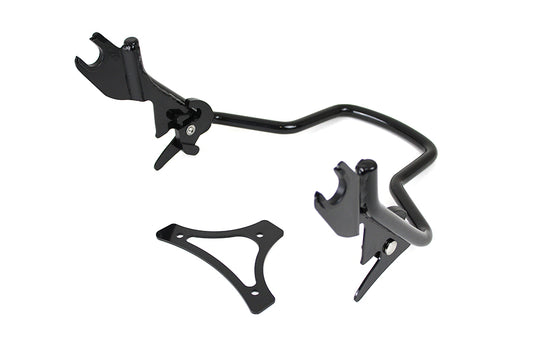 HARLEY Shorty Detachable Sissy Bar Black Fits 2009-UP FLT,