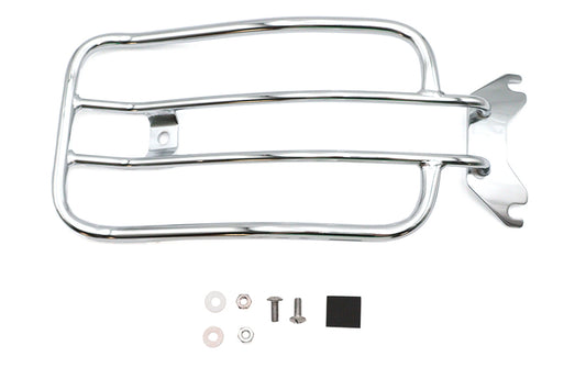 HARLEY 7 inch Solo Luggage Rack Chrome Fits 2018-2020 FXB, 2018-2020 FXBRS, 2018-2020 FLFB,