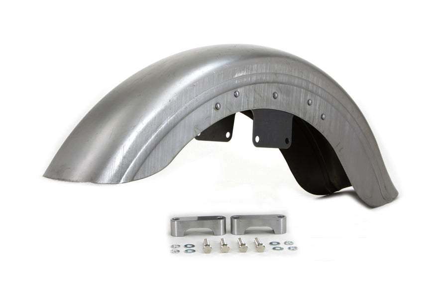HARLEY Front Fender Raw With Bracket fits 1980-1985 FXWG, 1980-1984 FXWG, 1991-2005 FXDWG, 1984-2016 FXST,