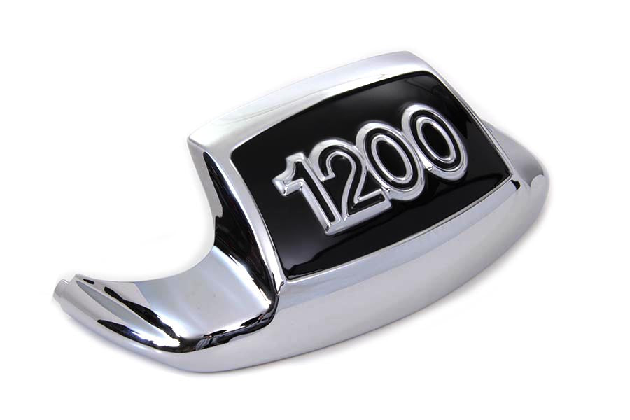 HARLEY Chrome and Black Front Fender Tip inch1200 inch fits 1959-1980 FL,