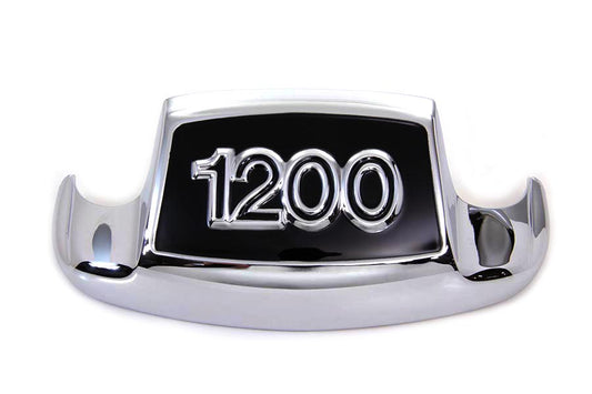 HARLEY Chrome and Black Front Fender Tip inch1200 inch fits 1959-1980 FL,