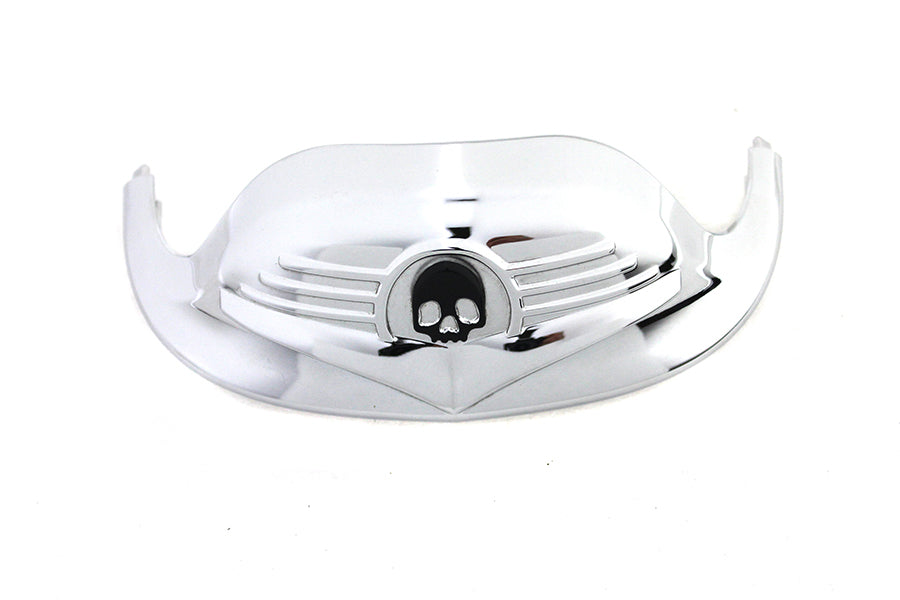 HARLEY Skull Front Fender Tip Chrome fits 1986-2006 FLST, 1990-2008 FLT,