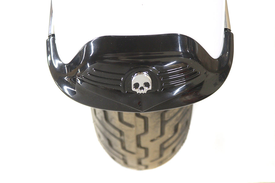 HARLEY Skull Front Fender Tip Black fits 1986-2006 FLST, 1990-2008 FLT,